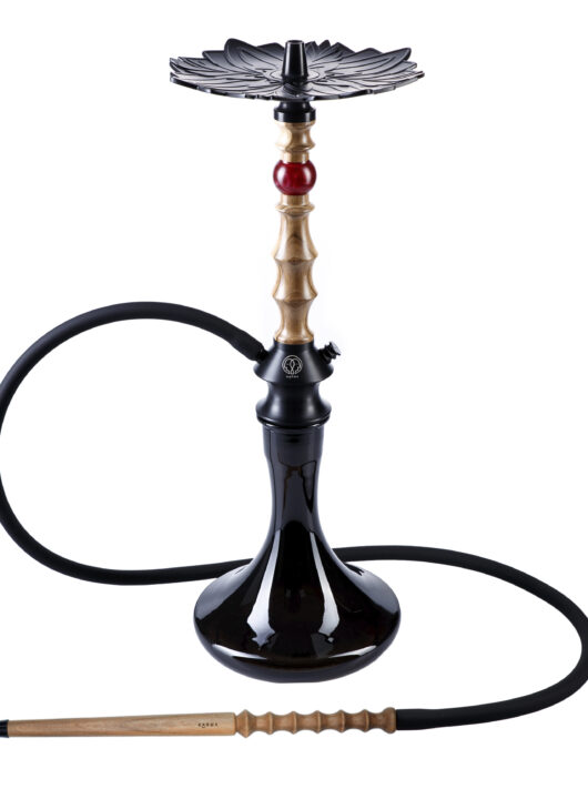 KARMA HOOKAH SET MODEL 1.2 WALNUT  RED