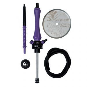 HOOKAH SET GIPSY VIOLET WITH GLASS