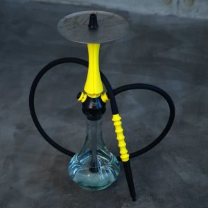 HOOKAH SET GIPSY YELLOW WITH GLASS