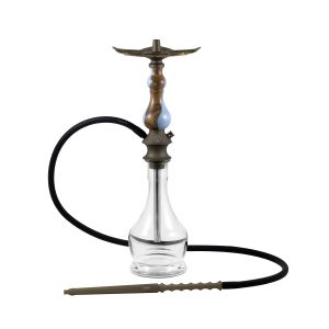 KARMA HOOKAH SET BRONZE MODEL 0.1 WALNUT BLUE