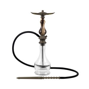 KARMA HOOKAH SET BRONZE MODEL 0.1 WALNUT BROWN
