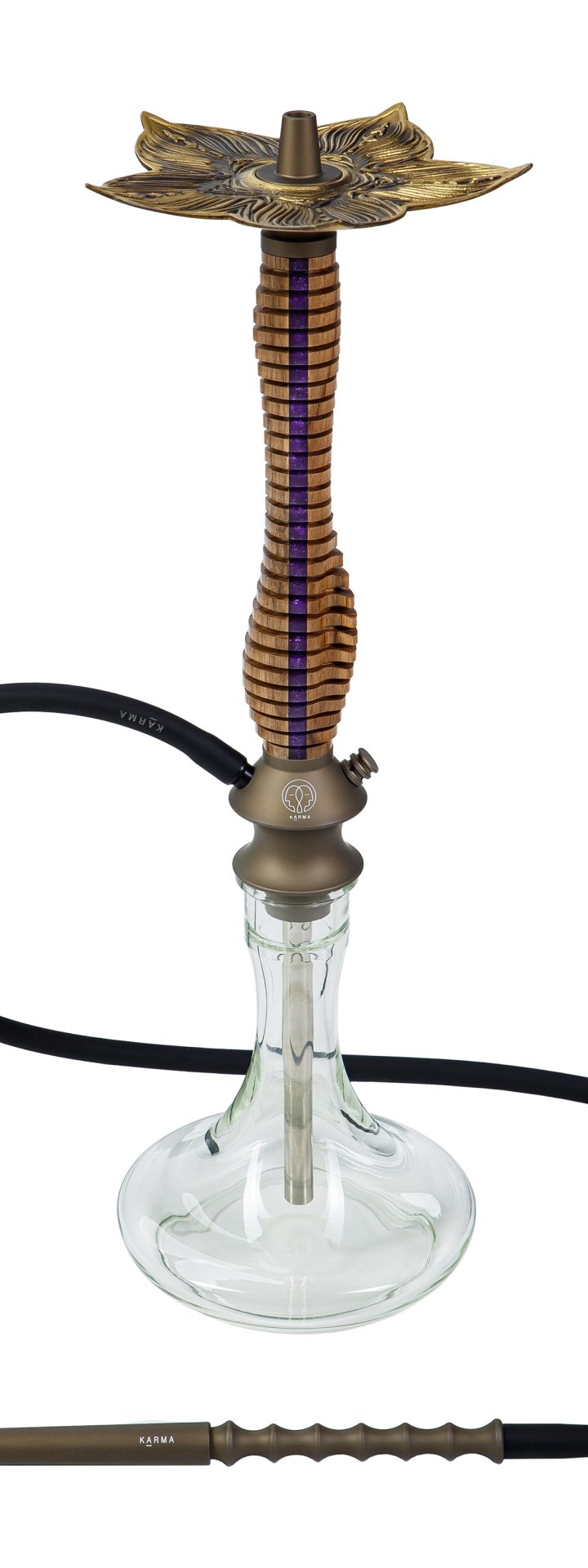 Изображение KARMA HOOKAH SET MODEL 3.0 LINE BRONZE VIOLET №1 Изображение KARMA HOOKAH SET MODEL 3.0 LINE BRONZE VIOLET №1